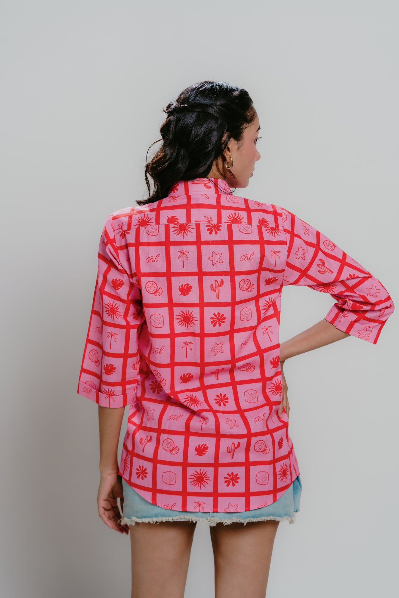 Pink printed shirt for casual day out