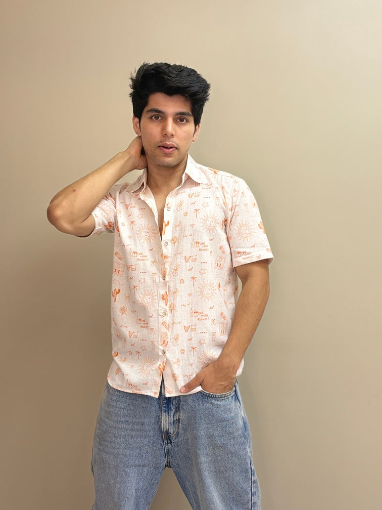 Sol icons printed shirt