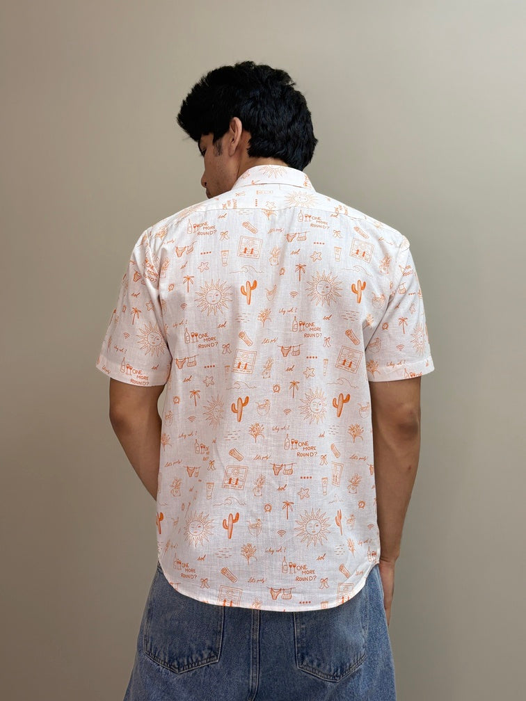Sol icons printed shirt back